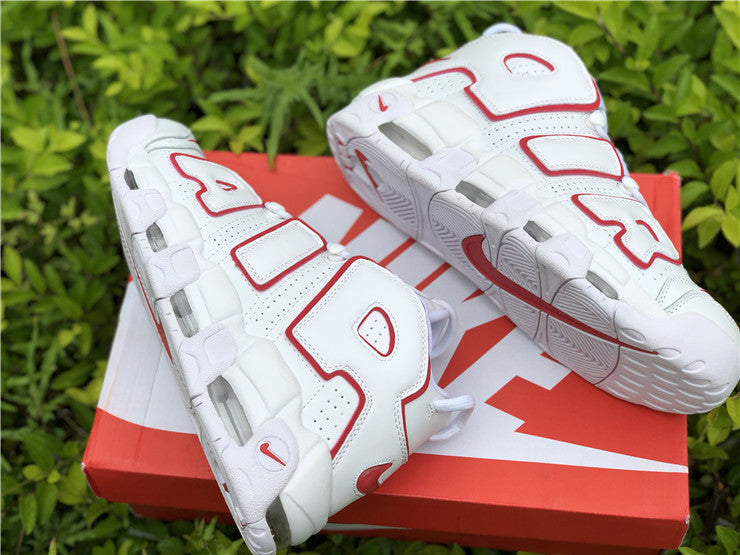 Nike Air More Uptempo White Varsity Red Outline (2018/2021)