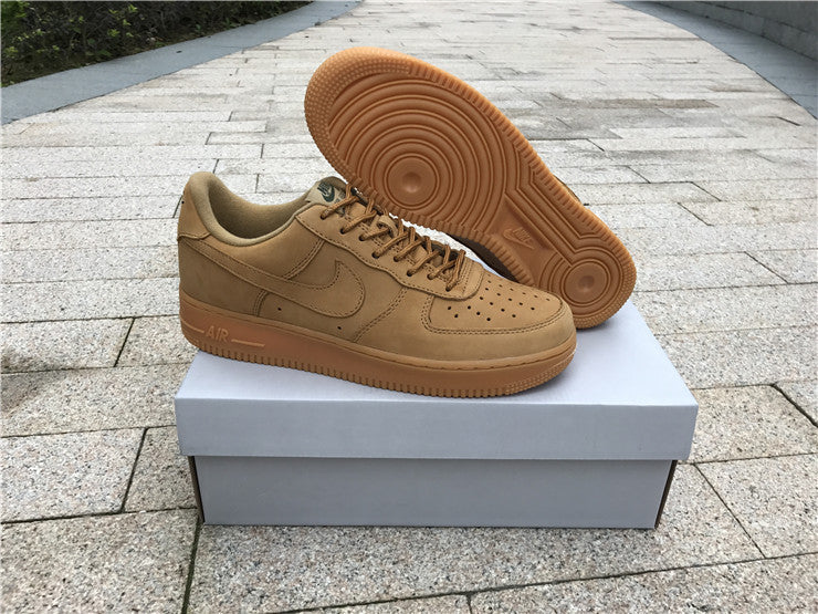 Nike Air Force 1 Low GS Wheat Flax 8 Leather