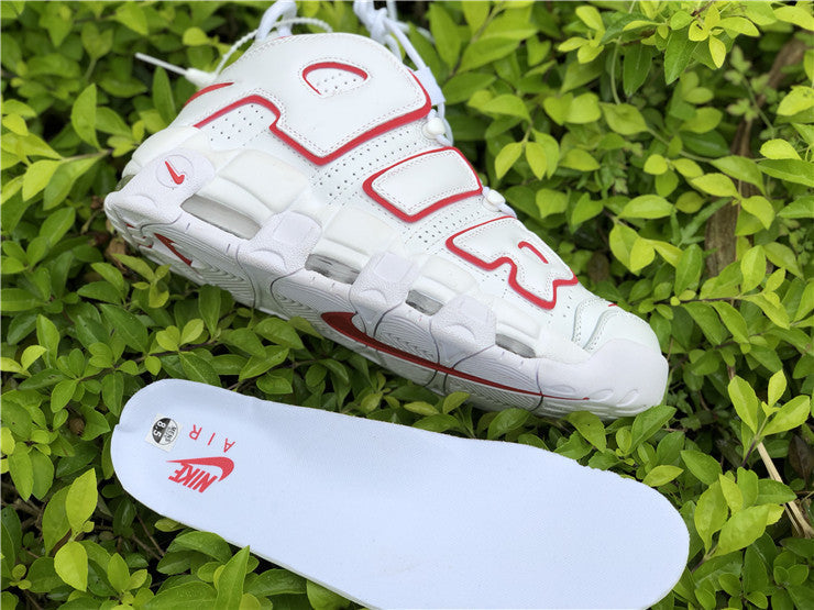 Nike Air More Uptempo White Varsity Red Outline (2018/2021)