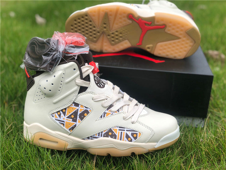 Air Jordan 6 Retro Quai54 Sail Brown (2020)